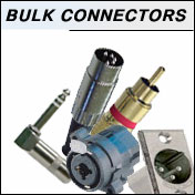 bulk audio xlr and cable connectors