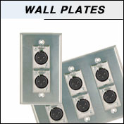 audio wall plates for microphones, headphones and speakers